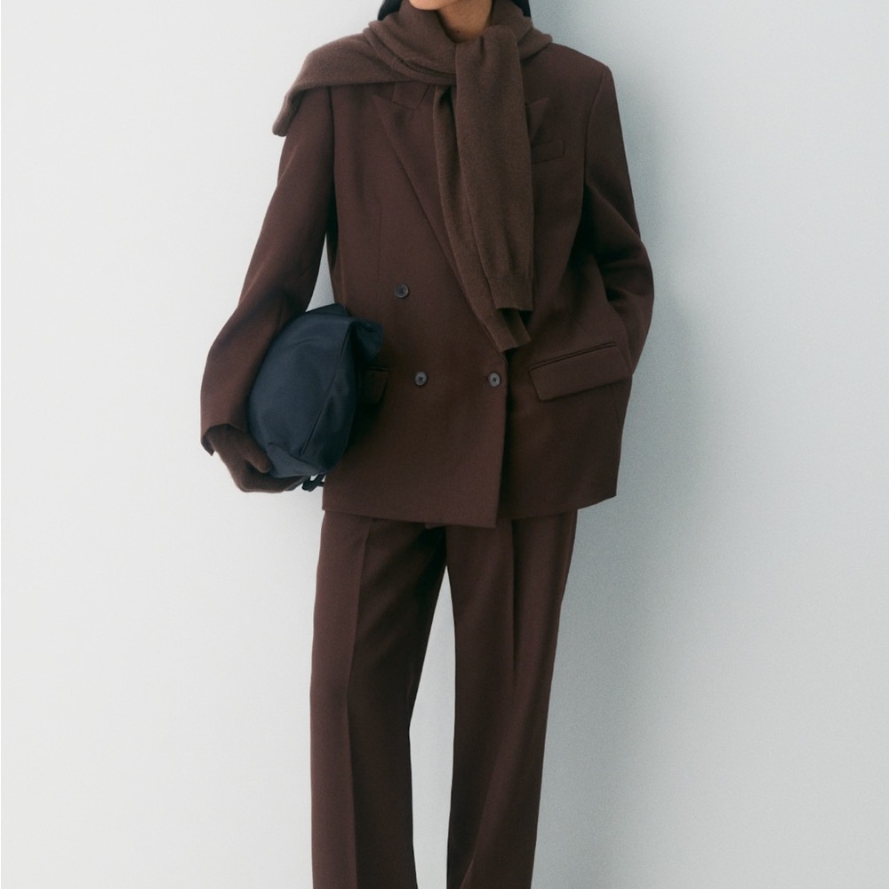 Aritzia Fulton Brown Wool Blazer